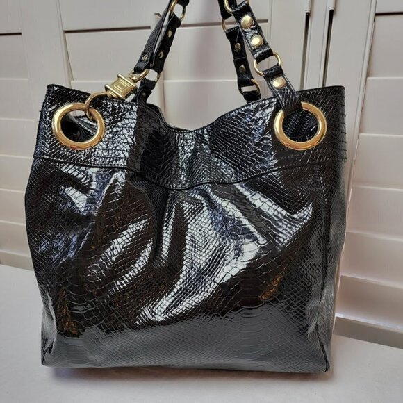 Steven by Steve Madden ‘Candy Coated’ Snake Embossed Tote - Picture 2 of 12